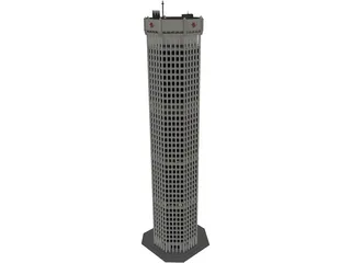 High Tower Building 3D Model preview