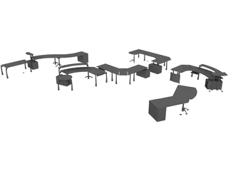 Moving Office 3D Model preview