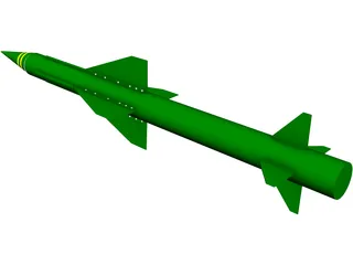 Rapier Missile 3D Model preview