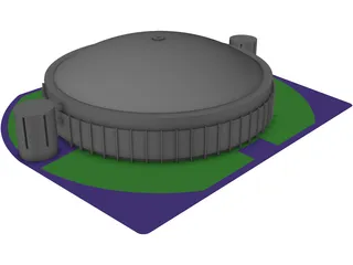 Astrodome Houston 3D Model preview