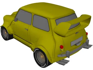 Mini Cooper MG4 Rally Car 3D Model preview