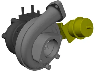 Garrett GT28 Turbo 3D Model preview