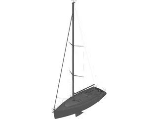 Bavaria 40C Cruiser Yacht 3D Model preview