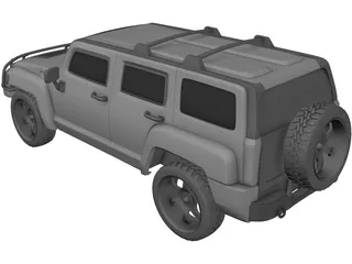 Hummer H3 3D Model preview