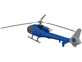 Aerospatiale Gazelle 3D Model preview