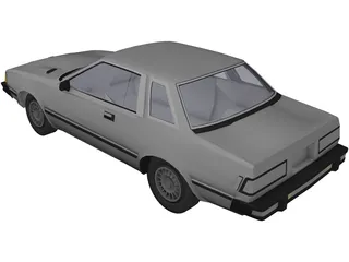 Nissan Silvia S110 3D Model preview