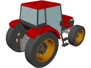 Tractor Kubota 108S 3D Model preview