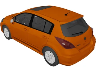 Nissan Versa SL IE (2009) 3D Model preview