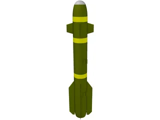 Hellfire Missile 3D Model preview