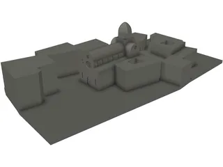Sibenik Castle 3D Model preview