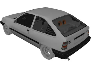 Opel Kadett 3D Model preview