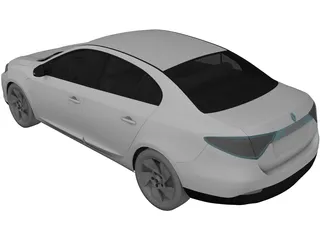 Renault Fluence (2011) 3D Model preview