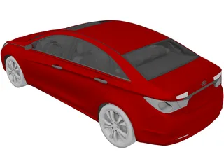 Hyundai Sonata (2011) 3D Model preview