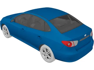 Hyundai Elantra (2011) 3D Model preview