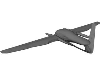 TRON Light Jet Big 3D Model preview