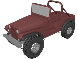 Jeep Renegade 3D Model preview