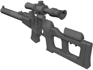 VSS Vintorez 3D Model preview