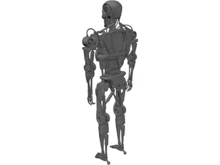 Terminator T-600 Robot 3D Model preview