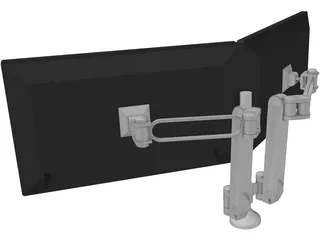 Monitors 3D Model preview
