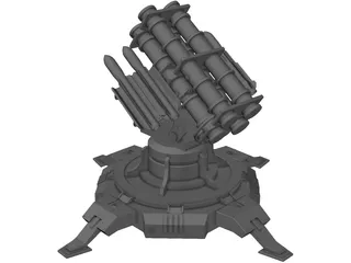 Landbase Missile Launcher 3D Model preview