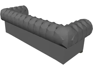 Chesterfield Sofa 3D Model preview
