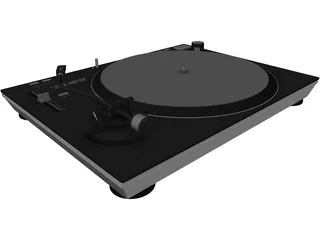 Record Turntable 3D Model preview