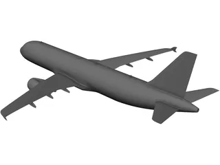 Airbus A320 3D Model preview