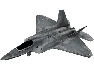 F-22 Raptor 3D Model preview