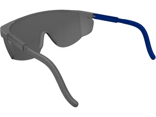 Safety Glasses 3D Model preview