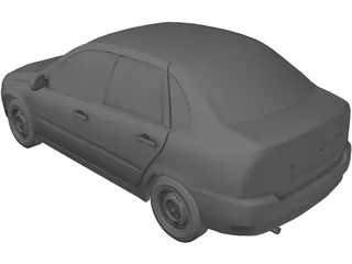 Lada Kalina 1.6 3D Model preview