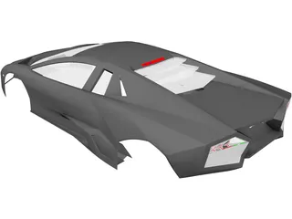 Lamborghini Reventon Body 3D Model preview