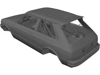 Toyota Starlet KP61 Rally Body 3D Model preview