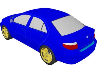 Toyota Vios 3D Model preview