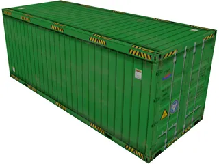 Container 20ft 3D Model preview