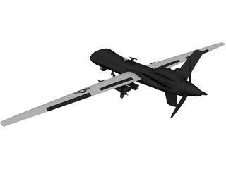 General Atomics MQ-9 Reaper UAV Drone 3D Model preview
