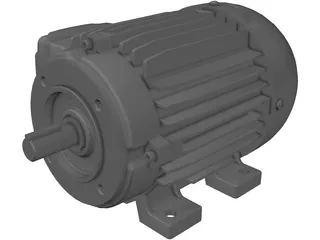 Weg 75hp Motor 3D Model preview