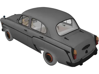 AZLK Moskvich 407 3D Model preview