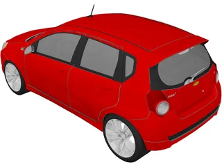 Chevrolet Aveo LT (2011) 3D Model preview