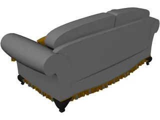 Sofa Classic Design 3D Model preview