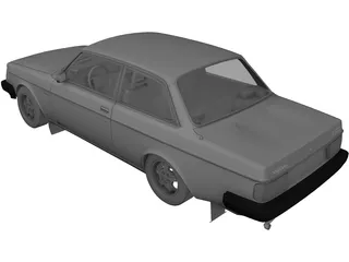 Volvo 242 Turbo (1976) 3D Model preview
