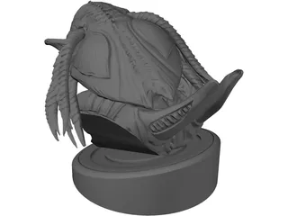 Predator Bust 3D Model preview