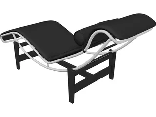 Le Corbusier LC4 3D Model preview