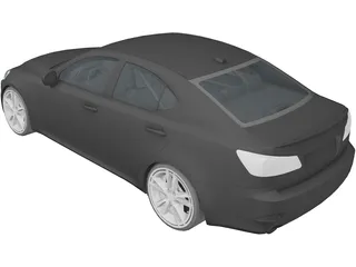 Lexus IS350 3D Model preview