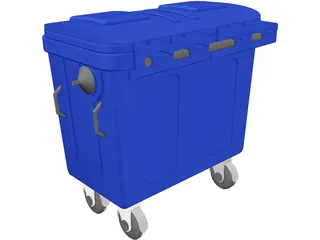 Trash Box 3D Model preview