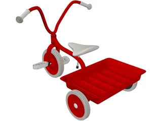Tricycle Child 3D Model preview