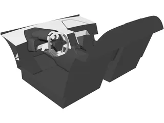 SSC Tuatara Interior (2012) 3D Model preview
