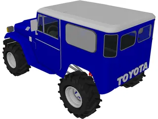 Toyota FJ40 Offroader (1980) 3D Model preview