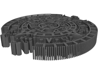 Mayan Calendar 3D Model preview