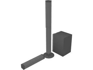 Speakers 3D Model preview