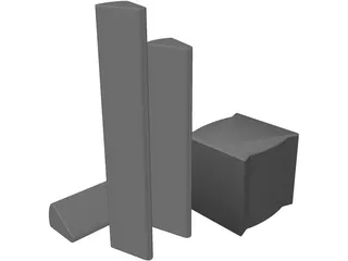 Speakers 3D Model preview